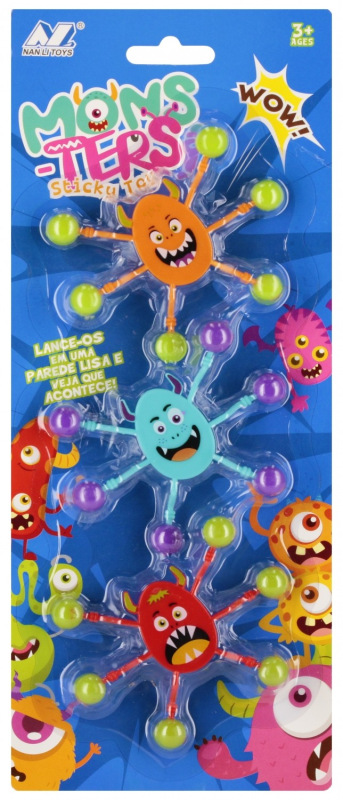 Hračka lepiaci vírus 3ks 1