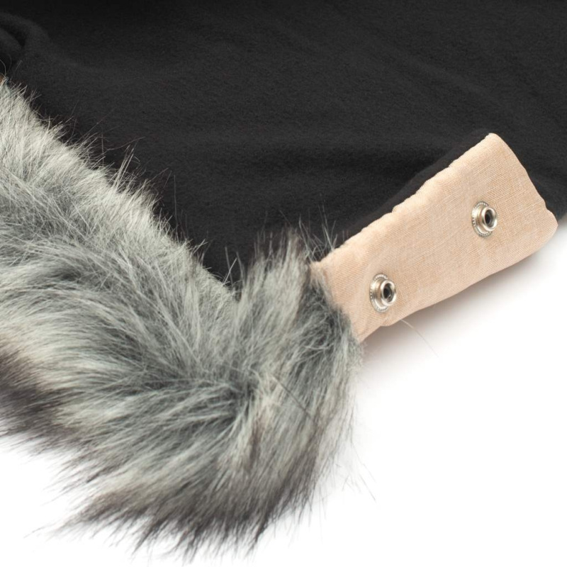 Rukávník na kočiar 2v1 New Baby s kožušinkou latte 1