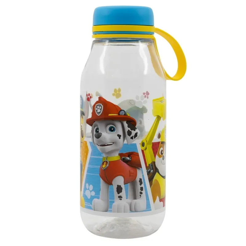 Plastová fľaša so silikónovým pútkom PAW PATROL, 460ml, 15537