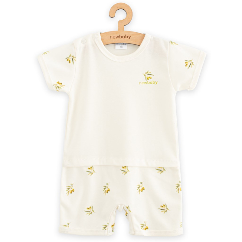 Dojčenský letný overal z organickej bavlny New Baby Olivy 56 (0-3m) 1