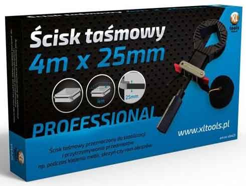 Univerzálna pásová zvierka 4m x 25mm, XL-TOOLS 2