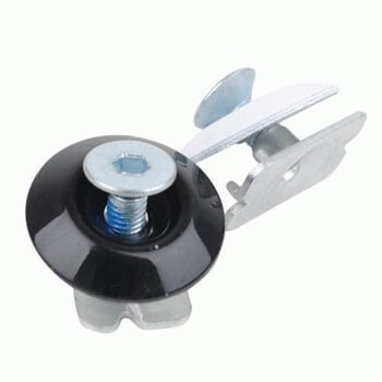 BUTTON sada (4ks) skrutkovacích nitov na kĺb skeletových korčúľ black 5mm