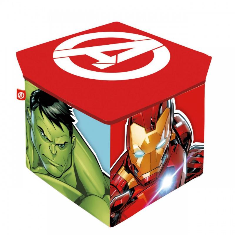 Úložný box s vrchnákom / taburetka 2v1 AVENGERS, AV15229