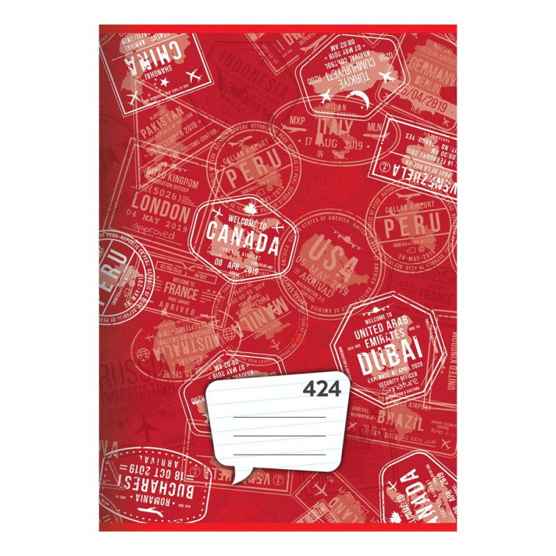 Zošit A4, 20 listový - linajkový 424 2