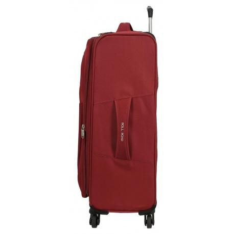 JOUMMA BAGS Sada textilných kufrov ROLL ROAD ROYCE Red / Červená, 55-66-76cm, 5019424