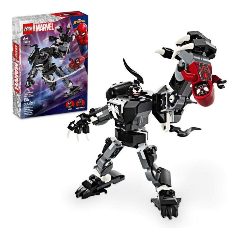 LEGO Marvel Venom v robotickom brnení vs. Miles Morales