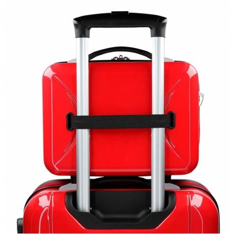 PAW PATROL Red, ABS Cestovný kozmetický kufrík, 21x29x15cm, 9L, 2193922