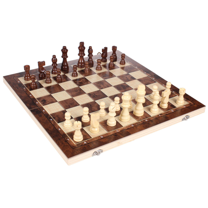 Exclusive 3v1 drevené šachy