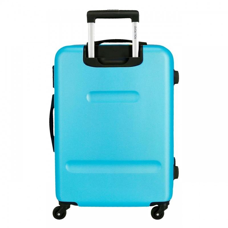 ROLL ROAD Flex Azul Claro, Sada ABS cestovných kufrov, 55-65cm, 584956A 2