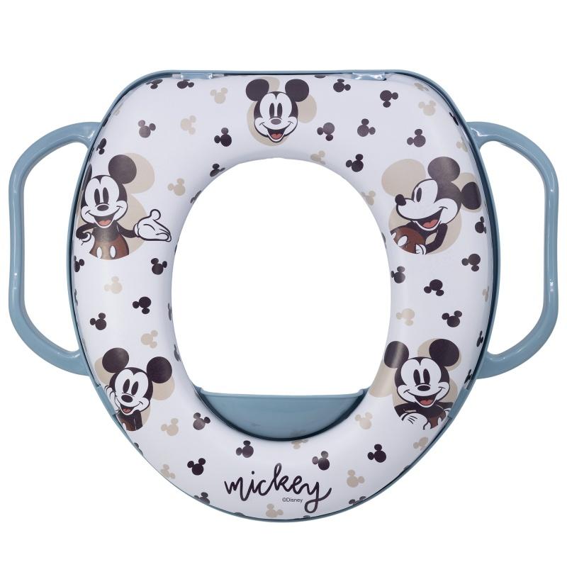 Redukcia na WC s držadlami - Soft Mickey Mouse Baby Blue, 10471