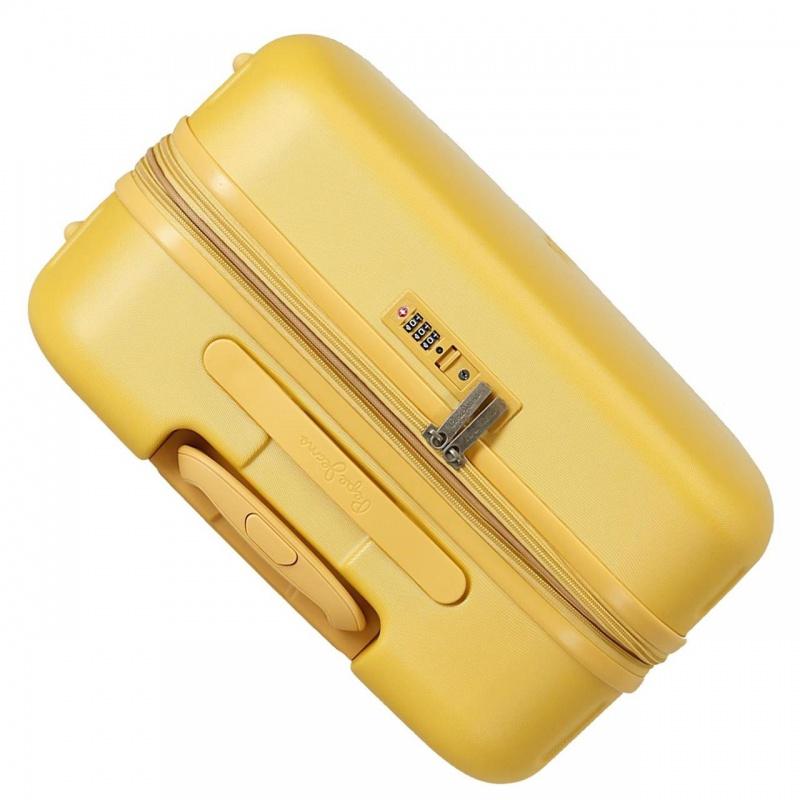 PEPE JEANS Highlight Ochre, Sada luxusných ABS cestovných kufrov 70cm/55cm, 7689523 15