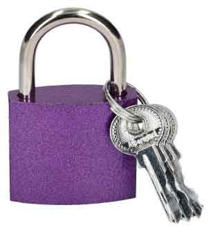 Zámok visiaci liatinový, farebný AB-40 mm, XL-TOOLS 1