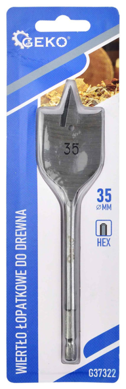 Vrták do dreva 35x152 mm plochý, GEKO 1