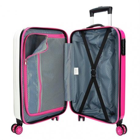 JOUMMA BAGS Luxusný ABS cestovný kufor UNICORN White, 55x38x20cm, 34L, 4741464 (small)