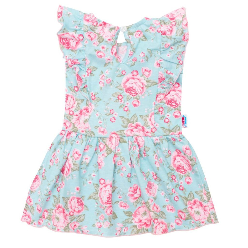 Dojčenské letné bavlnené šatôčky New Baby Roses 56 (0-3m) 1