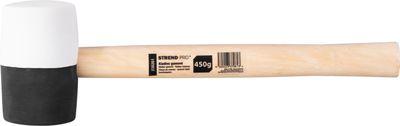 Kladivo Strend Pro HM232 450 g, 300mm, gumené, BlackWhiteHead, drevená rúčka