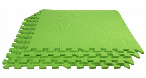 Merco Colored Puzzle fitness podložka zelená 60 x 60 x 1 cm