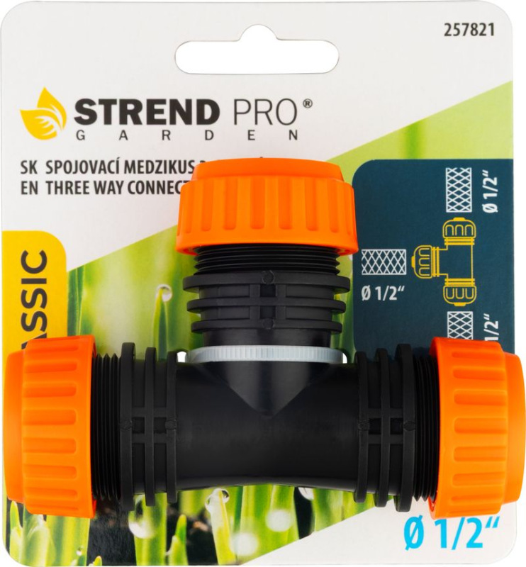 Spojka Strend Pro, s tromi výstupmi, 1/2" 1