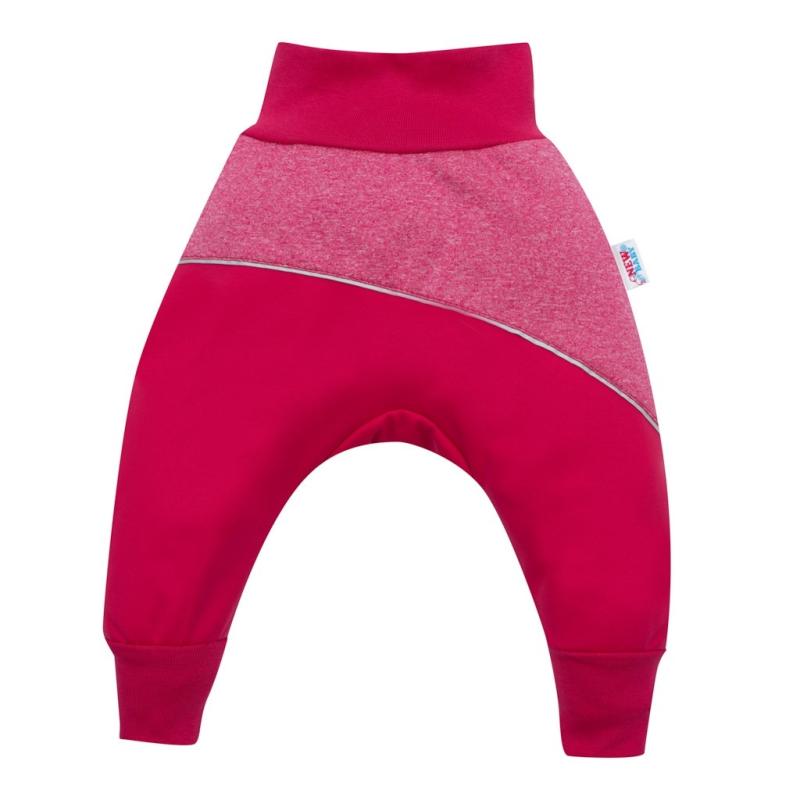 Softshellové dojčenské nohavice ružové 74 (6-9m)