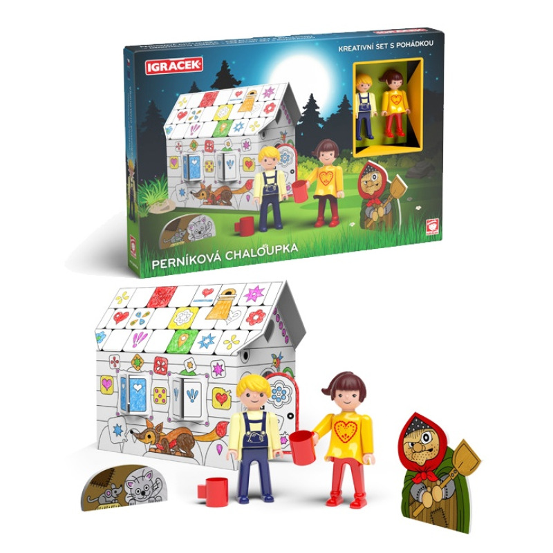Igráčik Perníková chalúpka - kreatívny set s rozprávkou