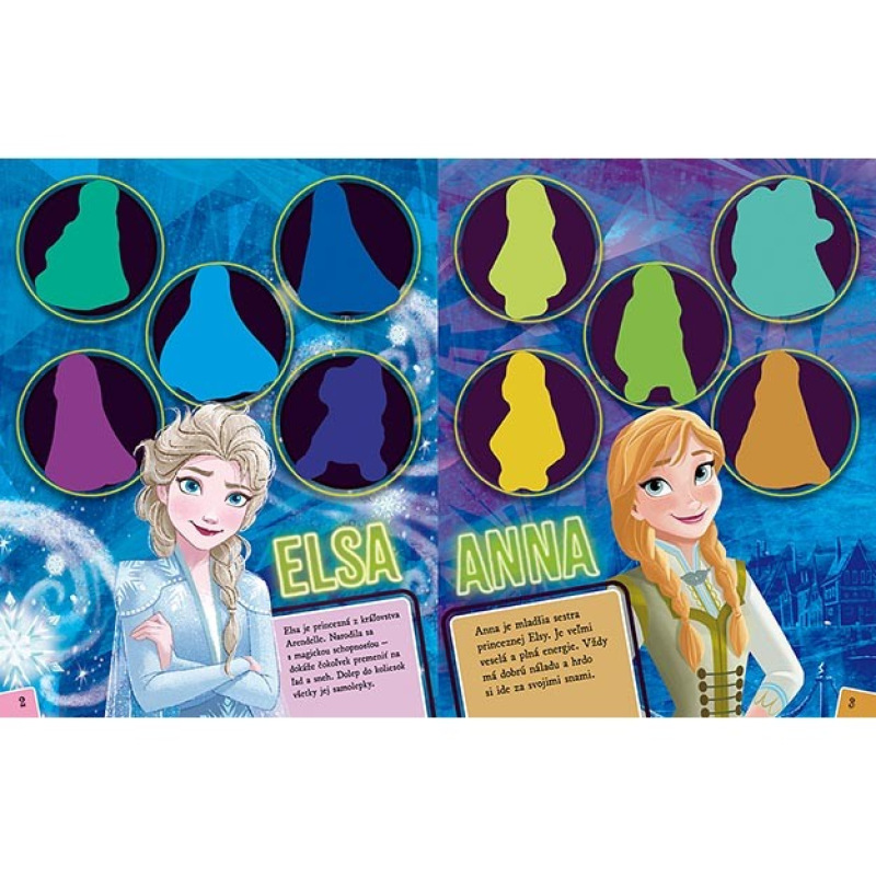 Dolep si svietiace samolepky Ľadové kráľovstvo 1