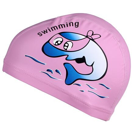 Dolphin detská plavecká čiapka ružová