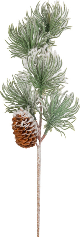 Vetvička MagicHome Vianoce, borovica so šiškou, 29 cm