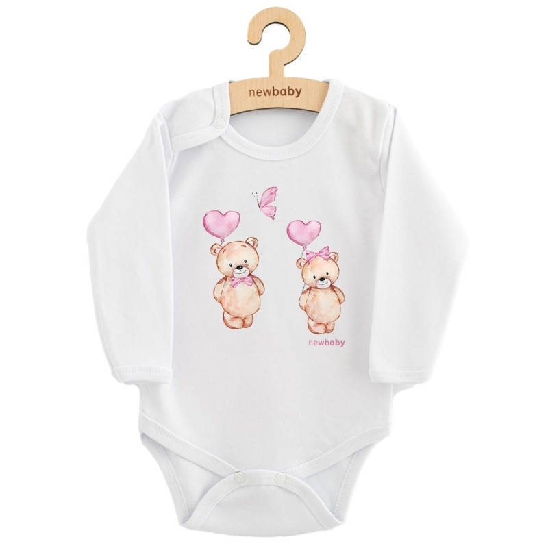 Detské body s potlačou New Baby Love Bears 56 (0-3m) 1