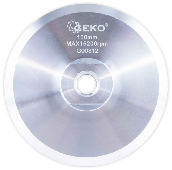 Kotúč unášací hliníkový, suchý zips, 100 mm, závit M14, GEKO 5