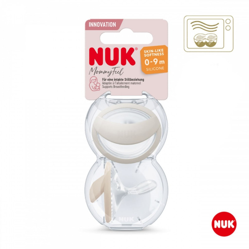 Dojčenský cumlík NUK MommyFeel 0-9m 2 ks modro sivá 3