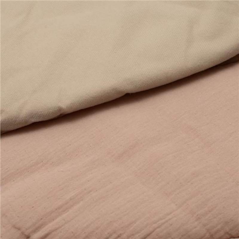 Mušelínová hracia deka New Baby Leaf beige 1