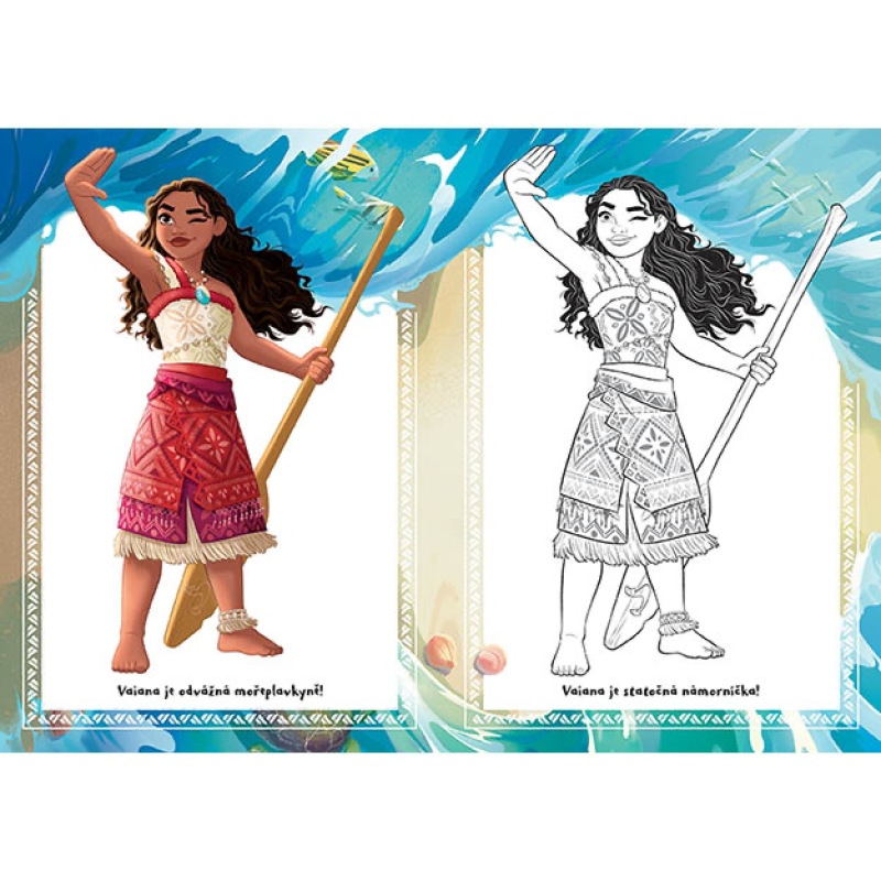 Omaľovánka A5 Vaiana 2 1