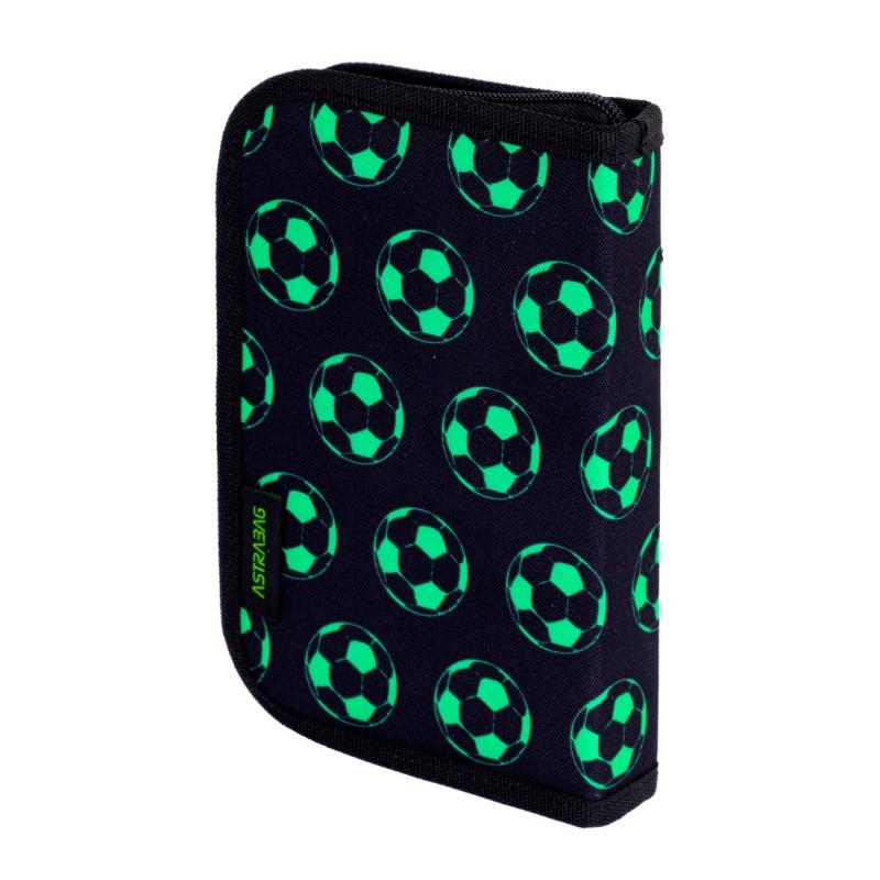 Vyklápací peračník s náplňou AstraBAG NEON FOOTBALL, AC11, 503024063