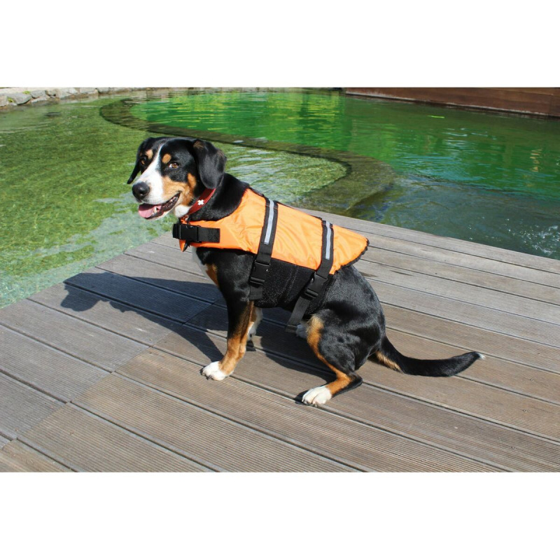 Dog Swimmer plávacia vesta pre psa oranžová 1