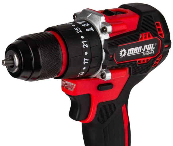 Akumulátorový vŕtací skrutkovač, 2x 4Ah batéria, 1x nabíjačka, 120Nm, MAR-POL 5