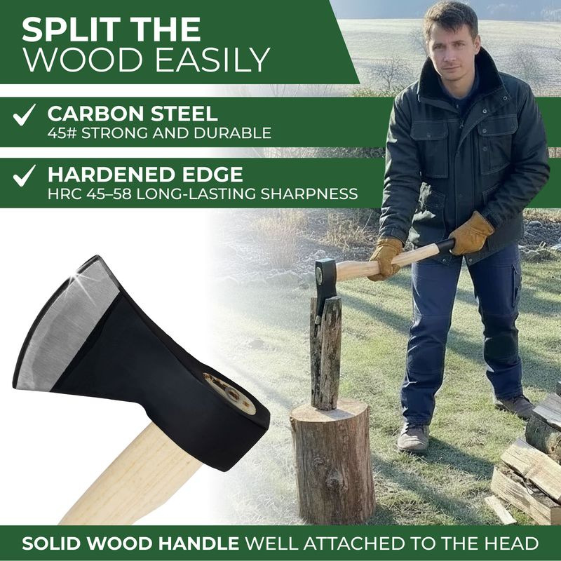 Sekera Strend Pro OrgA613 Economy, 600 g, CNToon, drevená násada 360 mm 3