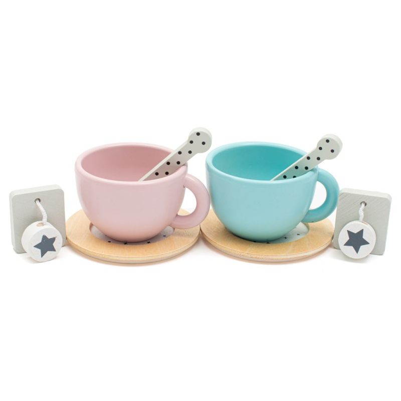 Detská drevená čajová súprava Montessori Baby Mix 3