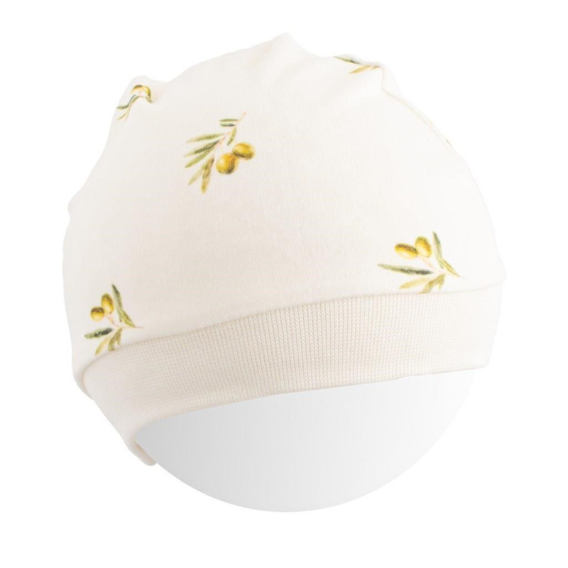 Dojčenská čiapka z organickej bavlny New Baby Olivy 56/62 1