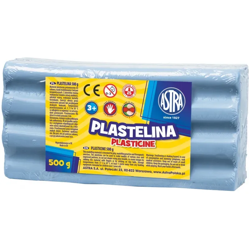 ASTRA Plastelína 500g Modrá Svetlá, 303117008