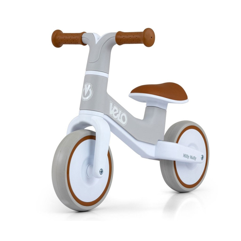 Detský balančný bicykel Milly Mally Velo Brown
