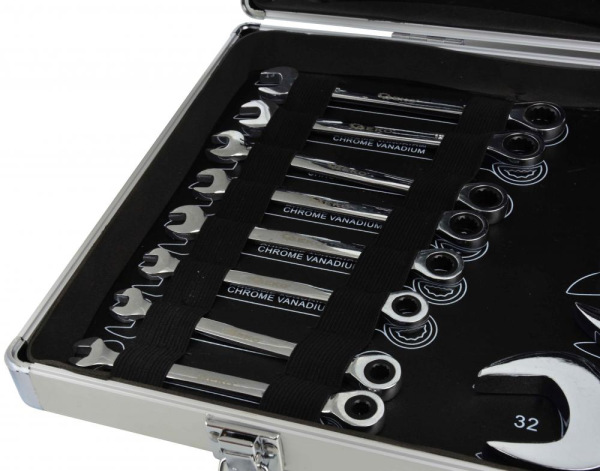 Sada račňových kľúčov 22-dielna, 6 - 32 mm v kufríku, GEKO 3