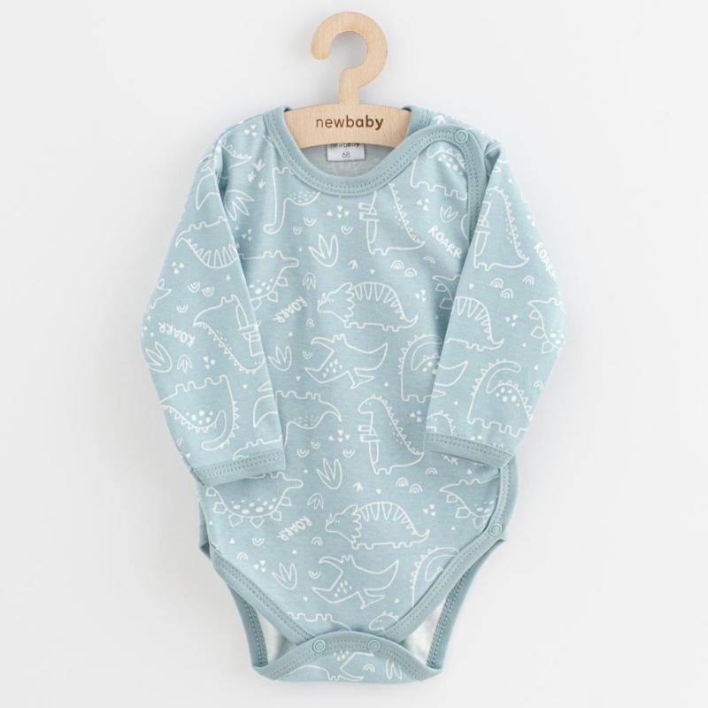 Dojčenské body celorozopínacie New Baby Classic II Dievča 3ks mätová 62 (3-6m)