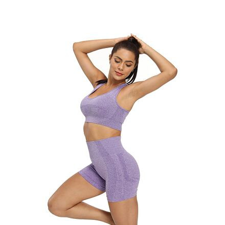 Yoga Rate podprsenka na cvičenie fialová 3