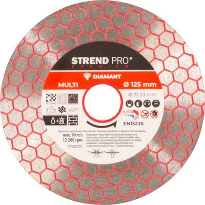 Kotúč Strend Pro Premium, 125 mm, hexagonal, diamantový, rezný, multi