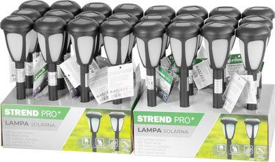 Lampa Strend Pro Garden, solárna, 1x LED, 7x7x37 cm, Sellbox 24 ks