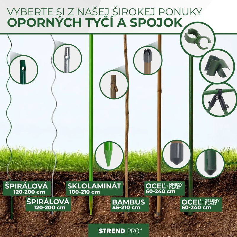 Tyč Garden KBT 1500/14-16 mm, bal. 10 ks, bambus, oporná k rastlinám 6