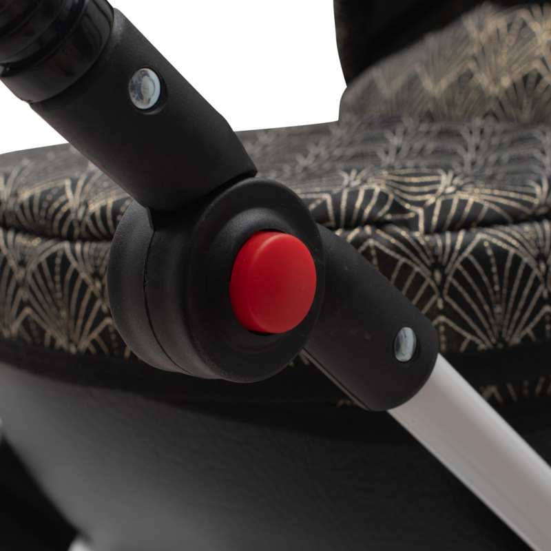 Luxusný detský kočík pre bábiky New Baby COMFORT zlato-čierny 4