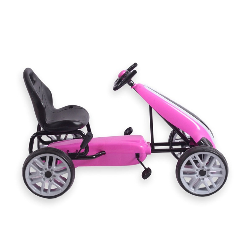 POŠKODENÝ OBAL Detská šliapacia motokára Go-kart Milly Mally Power rúžová 3