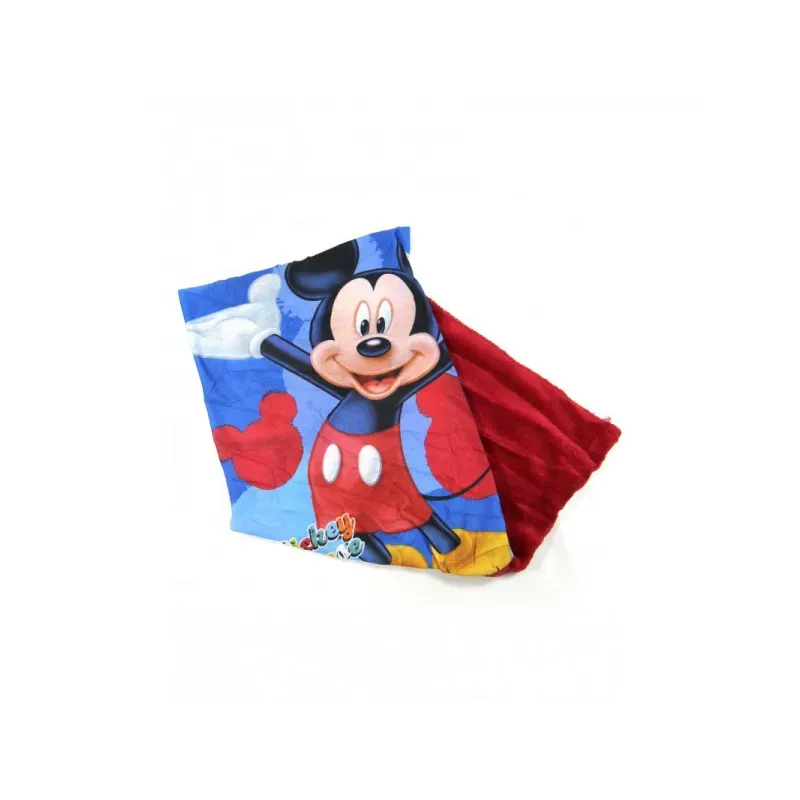 EXITY KFT. Multifunkčná šatka s flísom / nákrčník MICKEY MOUSE, červený flís