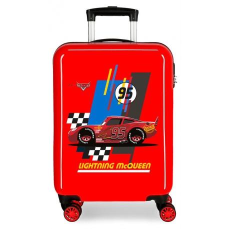 JOUMMA BAGS Luxusný ABS cestovný kufor DISNEY CARS McQueen, 55x38x20cm, 34L, 2041722